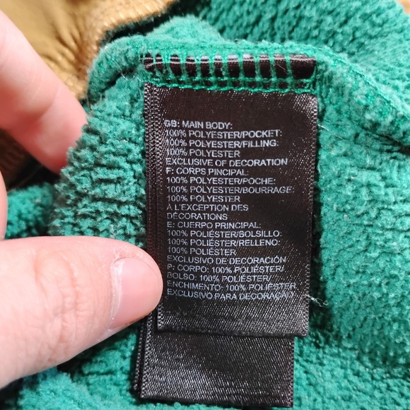 The North Face Cragmont Fleece Snap Neck  Pullover Green Womens Small - Picture 5 of 12